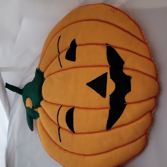 Halloween kitchen  Pot holders pumpkins - Picture 3 of 4